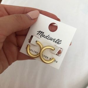 Madewell chunky small hoop earrings